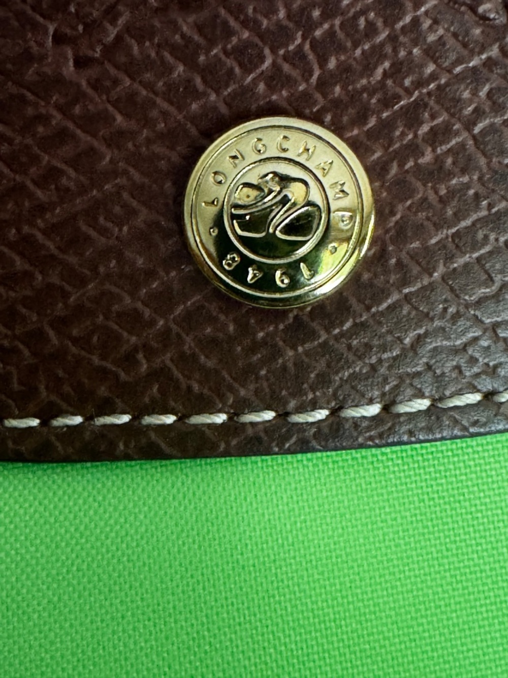 Longchamp Le Pilage M Tote Key Lime Green - Picture 4 of 16